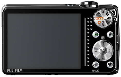 Fujifilm FinePix F80EXR HD fotokamera bakifrån